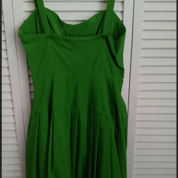 J. Crew Pleated drop-waist dress in crinkle cotton blend NWOT - Picture 7 of 8